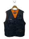 【中古】ALPHA INDUSTRIES◆ナイロンベスト/L/ナイロン/BLK/TA1425-8001//【メンズウェア】