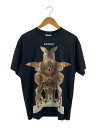 【中古】BURBERRY◆Tシャツ/M/コットン/BLK/8037056/El