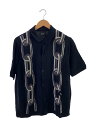 【中古】HUF◆半袖シャツ/M/コットン/BLK/kn00449【メンズウェア】(4)