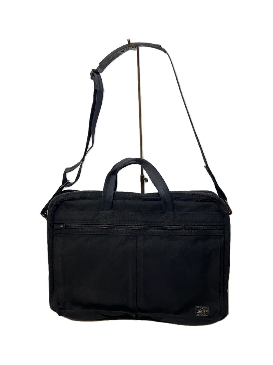 【中古】PORTER◆ブリーフケース/--/ブラック/627-17307【バッグ】