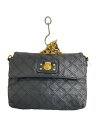 【中古】MARC JACOBS◆ショルダーバッグ/レザー/BLK【バッグ】