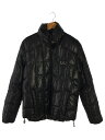 【中古】EMPORIO ARMANI◆ダウンジャケット/M/ポリエステル/BLK/271055【メンズウェア】