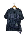 【中古】EMOTIONAL WORLD/MESH DESTROYED CIGARETTE T-SHIRT/2/コットン/GRY【メンズウェア】