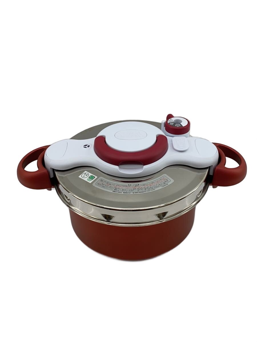 T-Fal - 【中古】T-fal◆圧力鍋/RED/P4604236//【キッチン用品】