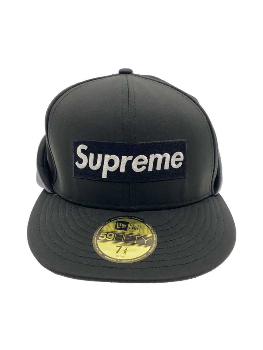 【中古】NEW ERA◆20AW/WINDSTOPPER Earflap Box Logo New Era CAP/7 3/8/BLK【服飾雑貨他】