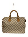 【中古】LOUIS VUITTON◆スピーディ30_ダミエ・アズール_WHT/PVC/WHT【バッグ】