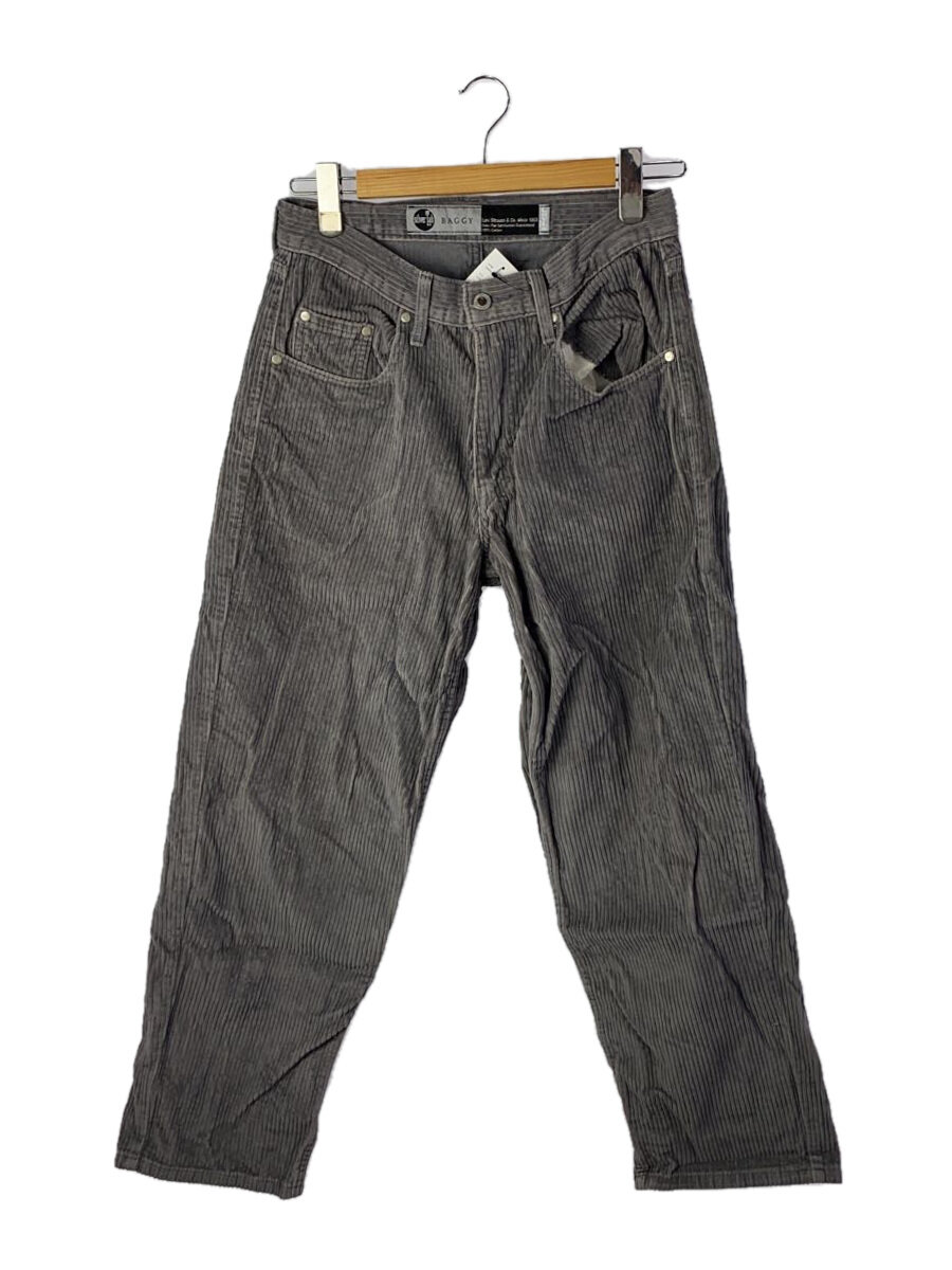 【中古】Levi’s◆ストレートパンツ/28/コーデュロイ/GRY/silver tab【メンズウェア】