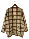 【中古】Name.◆カーディガン(厚手)/0/ウール/BEG/NMJK-ST22AW-001【メンズウェア】
