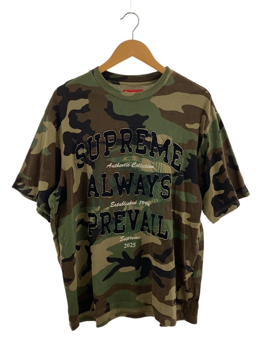 【中古】Supreme◆Tシャツ/L/コットン/KHK/カモフラ/Always Prevail S/S Top【メン...
