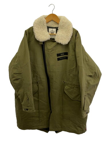 【中古】VIRGOwearworks◆23AW/BOA COLLAR 2WAY MILYCOAT/3/コットン/GRN/VG-JKT-369【メンズウェア】 【中古】VIRGOwearworks◆23AW/BOA COLLAR 2WAY MILYCOAT/3/コットン/GRN/VG-JKT-369【メンズウェア】