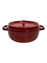 【中古】Staub◆鍋/RED【キッチン用品】