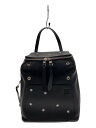【中古】LOEWE◆リュック/レザー/BLK【バッグ】