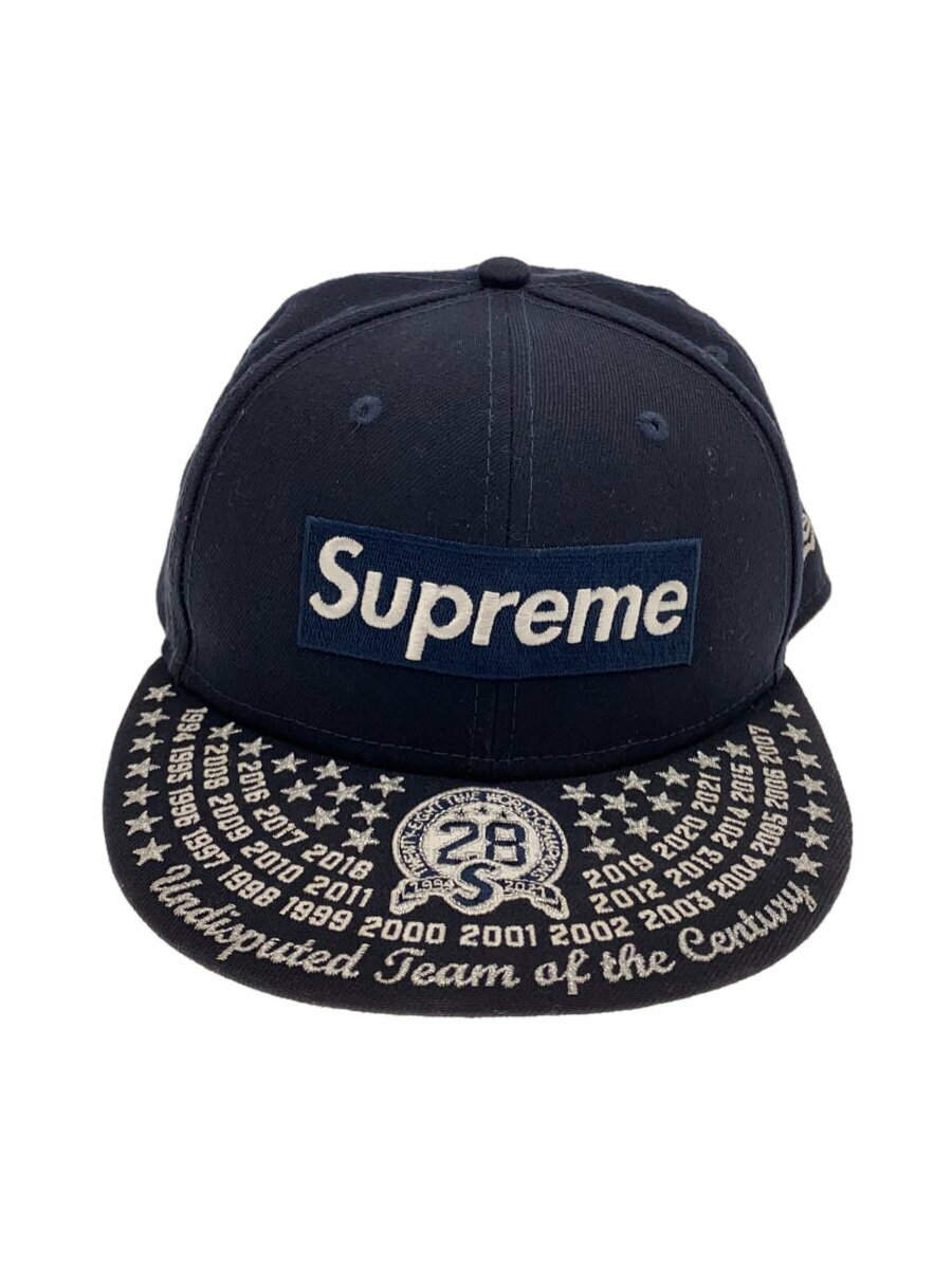 【中古】Supreme◆21AW/Undisputed BOX Logo New Era Fi/7 3/8/キャンバス/NVY【服飾雑貨他】