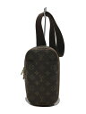 【中古】LOUIS VUITTON◆ポシェット・ガンジュ_モノグラムキャンバス/PVC/BRW【バッグ】