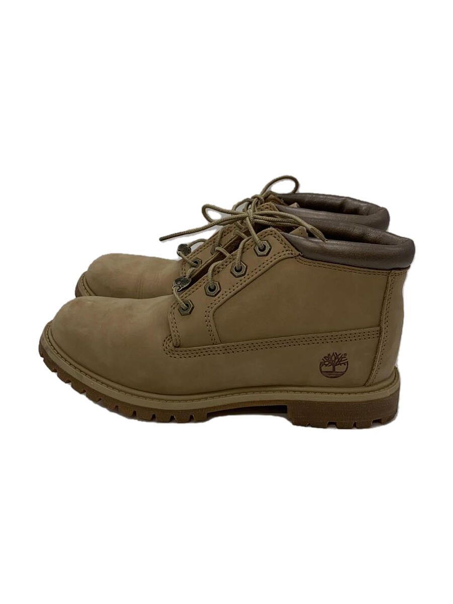 【中古】Timberland◆ブーツ/23.5cm/BEG/