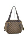 【中古】LOUIS VUITTON◆ベレムMM_ダミエ・エベヌ_BRW/PVC/BRW【バッグ】