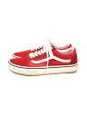 【中古】VANS◆ローカットスニーカー/24.5cm/RED/キャンバス/508357【シューズ】