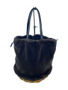 【中古】MARCHER◆ファーカゴバック/ハンドバッグ/--/BRW【バッグ】(4)