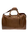 【中古】Salvatore Ferragamo◆ボストンバッグ/レザー/CML/無地/32 2430【バッグ】