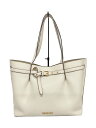 【中古】MICHAEL KORS◆トートバッグ/--/WHT/無地/35H0GU5T9T【バッグ】