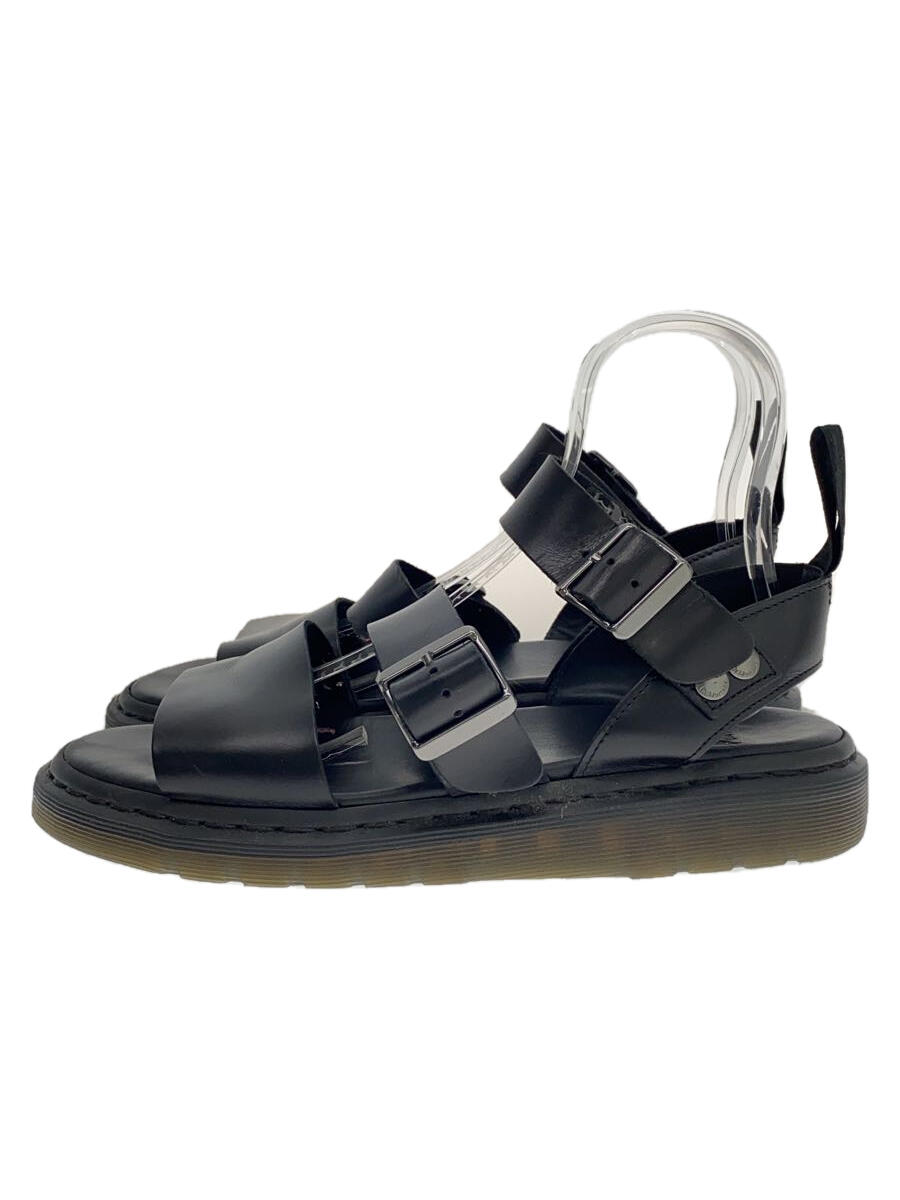 【中古】Dr.Martens◆サンダル/UK9/BLK【シューズ】