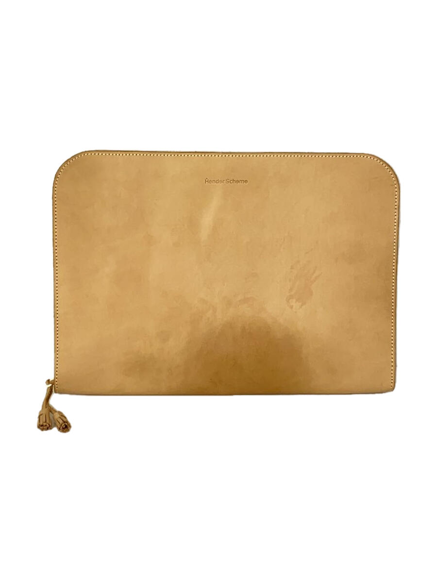 【中古】Hender Scheme◆バッグ/レザー/BEG/無地【バッグ】