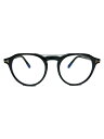 【中古】TOM FORD◆メガネ/オーバル/プラスチック/BLK/CLR/メンズ/TF5833-B【服飾雑貨他】