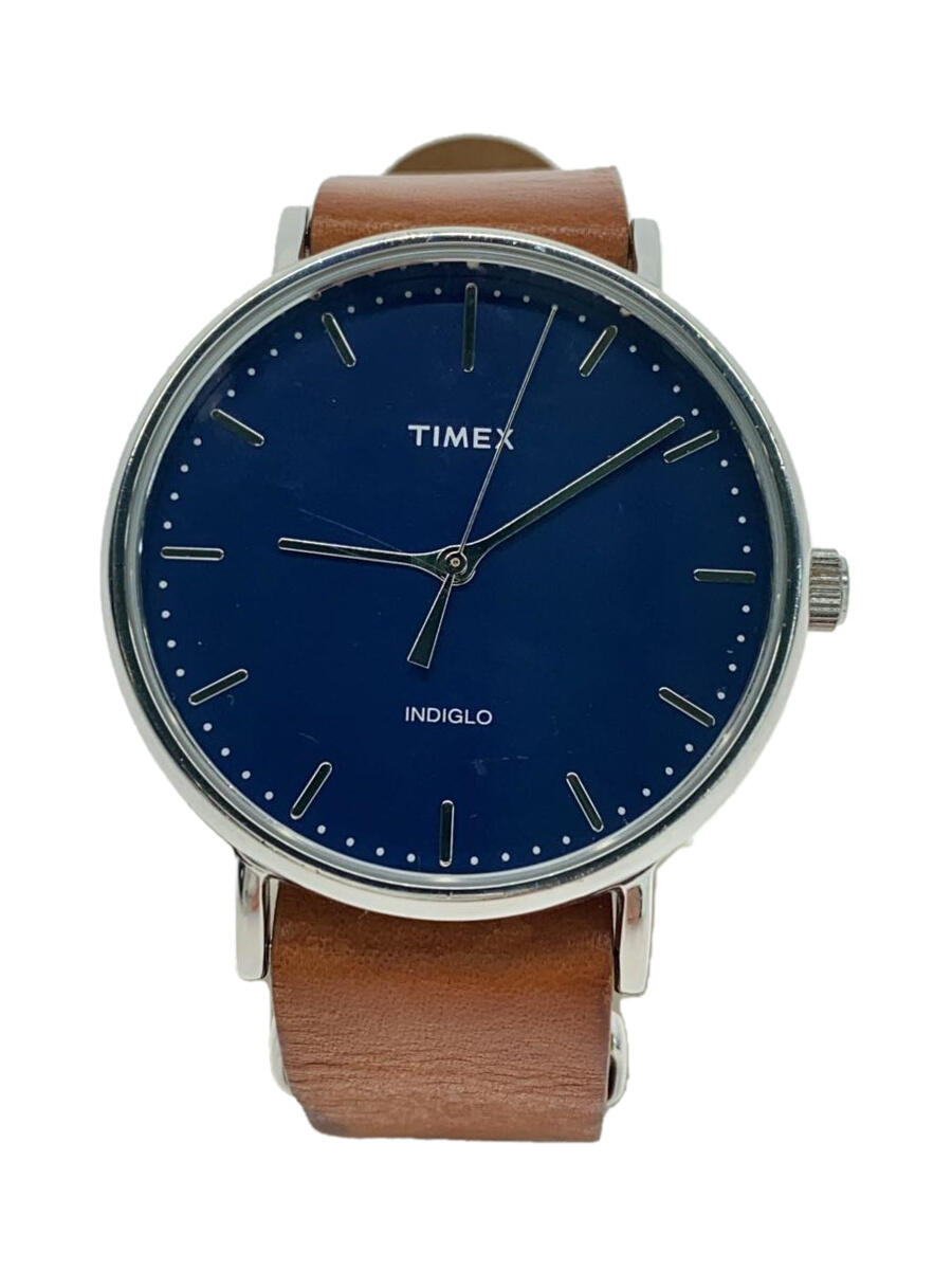 【中古】TIMEX◆クォーツ腕時計/アナ