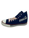 【中古】Coca・Cola◆ハイカットスニーカー/26.5cm/NVY/キャンバス/DN031/紐、内側シミ有【シューズ】(4)