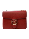 【中古】GUCCI◆ショルダーバッグ_インターロッキングG/レザー/RED【バッグ】(4)
