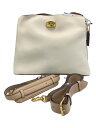 【中古】COACH◆ショルダーバッグ/レザー/IVO/無地/C2590【バッグ】