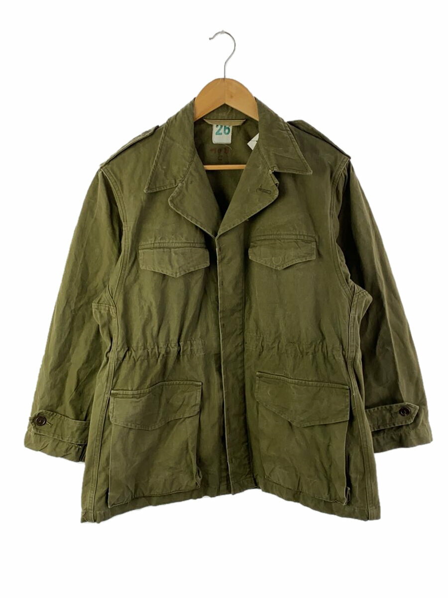 【中古】FRENCH MILITARY◆ジャケット/--/M-47後期モデル/50s/60s/コットン/KHK【メンズウェア】