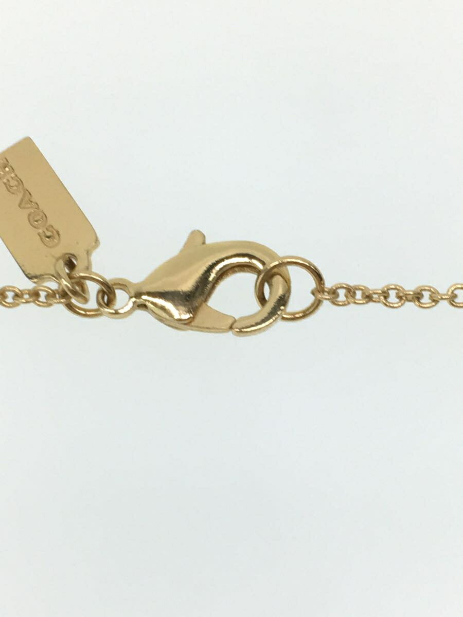 【中古】COACH◆ネックレス/--/GLD/トップ有/レディース【服飾雑貨他】