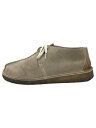 【中古】Clarks◆シューズ/US8/BEG/スウェード/36448【シューズ】