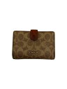 【中古】COACH◆2つ折り財布/PVC/BRW/総柄/レディース【服飾雑貨他】(4)