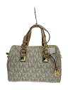【中古】MICHAEL KORS◆ボストンバッグ/PVC/WHT/総柄/35S5GGYS2B【バッグ】