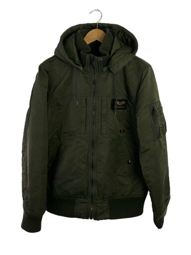 【中古】ALPHA INDUSTRIES◆フライトジャケット/L/ナイロン/KHK/TA1260-076【メンズウェア】 【中古】ALPHA INDUSTRIES◆フライトジャケット/L/ナイロン/KHK/TA1260-076【メンズウェア】