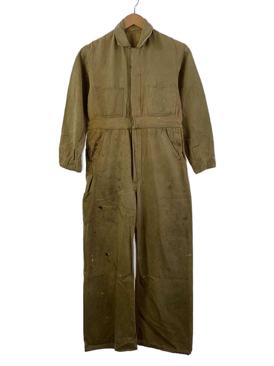【中古】~30s/ドーナツボタン/つなぎ/オールインワン/--/コットン/KHK【メンズウェア】