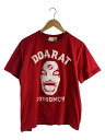 【中古】DOARAT◆Tシャツ/L/コットン/RED/無地【メンズウェア】