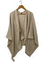 【中古】HERMES◆ポンチョ/New Libris/カシミヤシルク/BEG/レディース【服飾雑貨他】