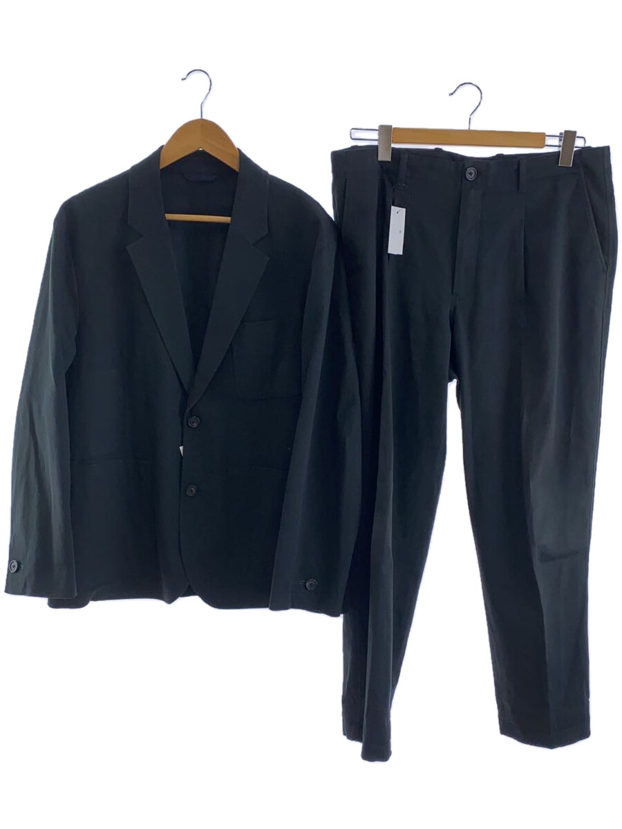 【中古】PS Paul Smith◆2P/セットアップ/2Bテーラードジャケット/スラックス/L2/コットン/BLK/132110【メンズウェア】