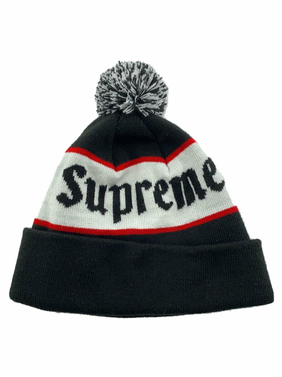 【中古】Supreme◆ニットキャップ/FREE/アクリル/BLK/メンズ【服飾雑貨他】