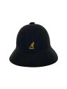 【中古】KANGOL◆バケットハット/M/アクリル/BLK/レディース/0397BC【服飾雑貨他】
