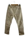 【中古】WAREHOUSE◆PIQUE PANTS/33/コットン/BEG/無地/1096【メンズウェア】