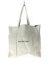 【中古】BALENCIAGA◆トートバッグ/レザー/WHT/475199・9060・Z・538735【バッグ】