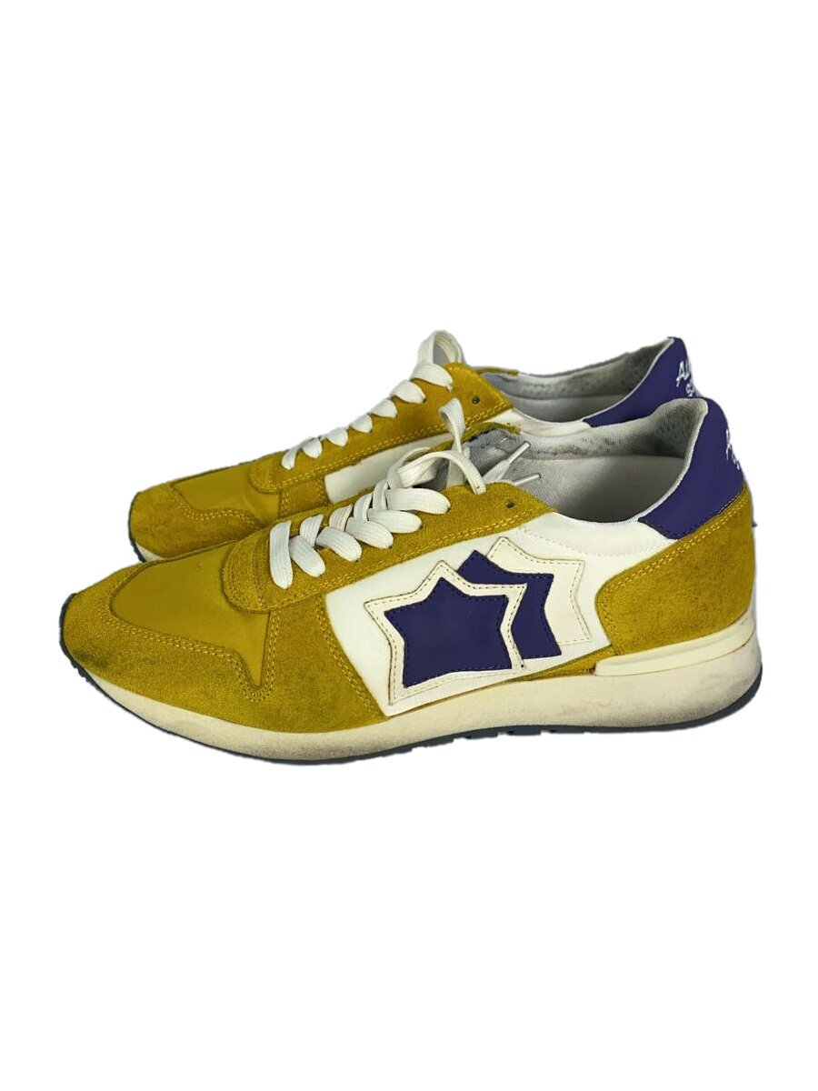 【中古】Atlantic STARS◆ローカットスニーカー/42/YLW/スウェード【シューズ】
