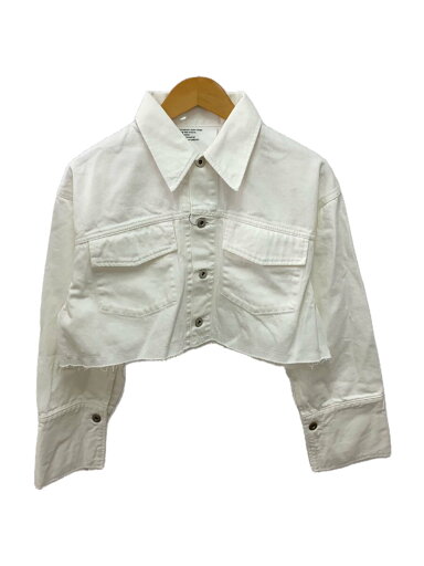 【中古】FRAY I.D◆Gジャン/ショートデニムジャケット/24ss/0/コットン/WHT/無地/FWFJ241005【レディースウェア】 【中古】FRAY I.D◆Gジャン/ショートデニムジャケット/24ss/0/コットン/WHT/無地/FWFJ241005【レディースウェア】