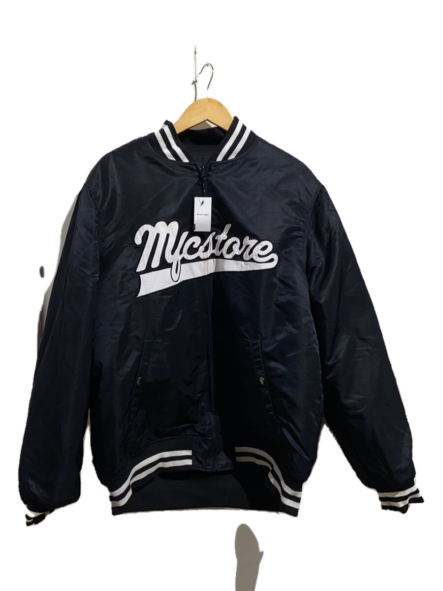 【中古】MFC STORE◆スタジャン/XXL/ナイロン/ブラック【メンズウェア】