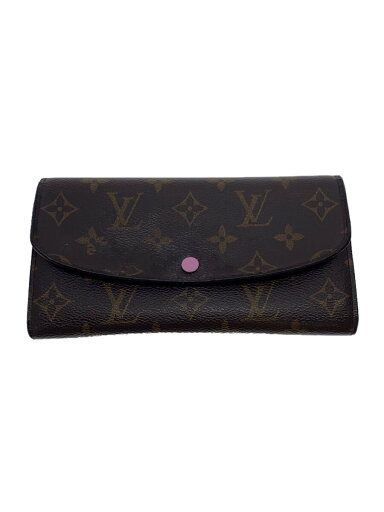 【中古】LOUIS VUITTON◆ポルト・フォイユ・エミリー_モノグラム・キャンバス_BRW_ローズバレリーヌ/PVC/BRW/レディース//【服飾雑貨他】 【中古】LOUIS VUITTON◆ポルト・フォイユ・エミリー_モノグラム・キャンバス_BRW_ローズバレリーヌ/PVC/BRW/レディース//【服飾雑貨他】