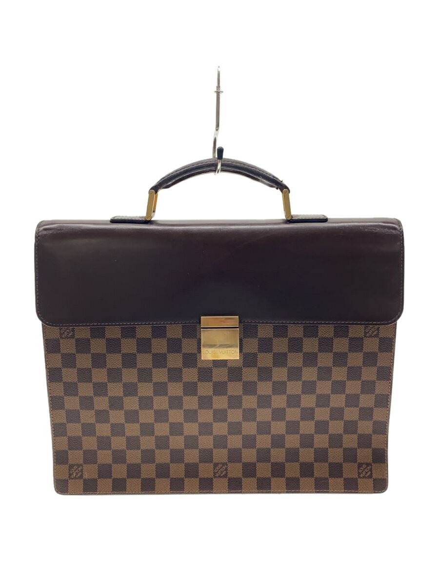 【中古】LOUIS VUITTON◆アルトナPM_ダミエ・エベヌ_BRW/PVC/BRW【バッグ】